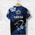 Custom Manu Samoa Rugby T Shirt Unique Vibes Blue - Polynesian Pride