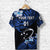 Custom Manu Samoa Rugby T Shirt Unique Vibes Blue, Custom Text and Number - Polynesian Pride