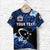 Custom Manu Samoa Rugby T Shirt Unique Vibes Blue - Polynesian Pride