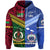 Samoa and Vanuatu Hoodie Together LT8 Blue - Polynesian Pride