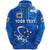 Custom Manu Samoa Rugby Zip Hoodie Unique Vibes Full Blue - Polynesian Pride