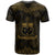 Samoa T Shirt Keep Calm Style Gold Patterns - Polynesian Pride