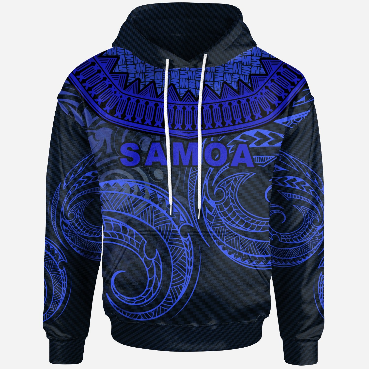 Samoa Hoodie Dynamic Sports Style Unisex Blue - Polynesian Pride