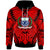 Samoa Hoodie Classic Vignette Style Unisex Red - Polynesian Pride