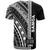 Samoa Custom T Shirt Barcode Black Color - Polynesian Pride