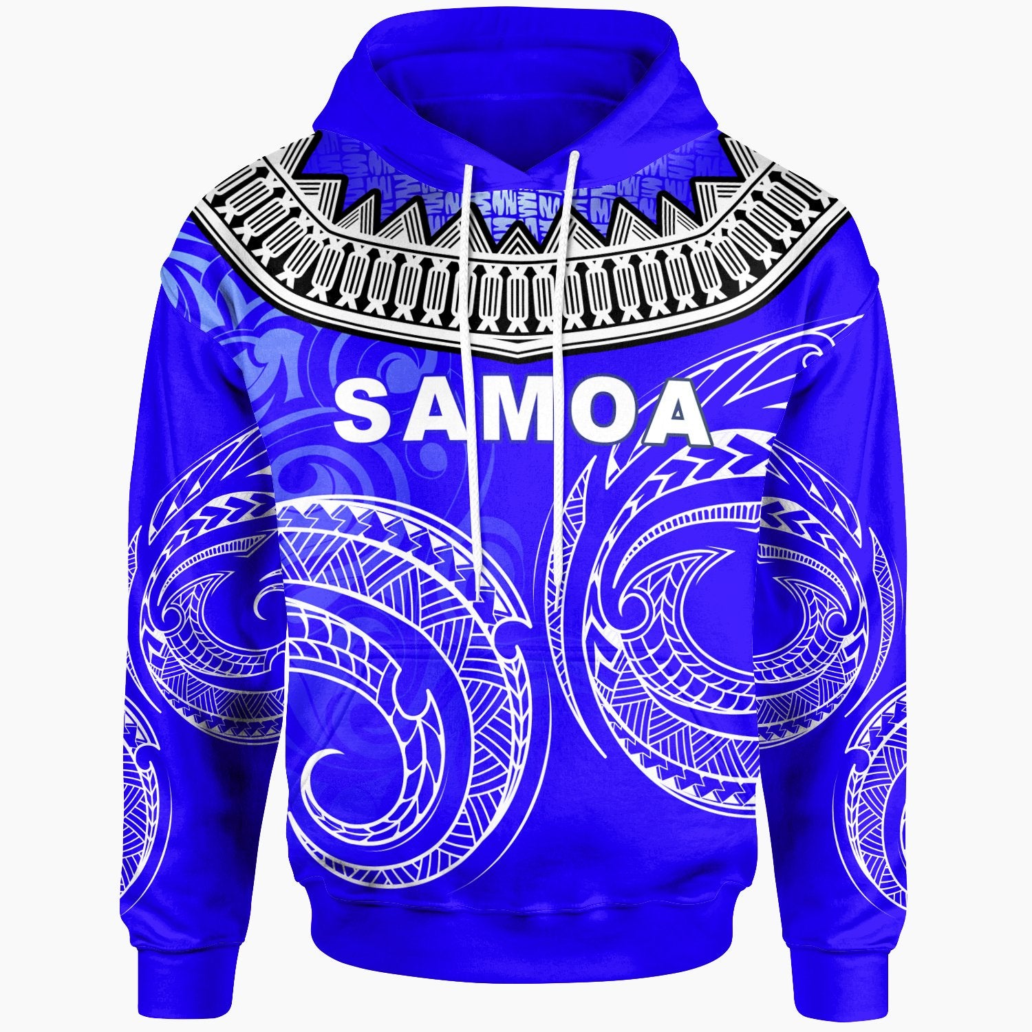 Samoa Hoodie Dynamic Sport Style Blue Color Unisex Blue - Polynesian Pride