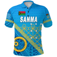 Sanma Province Polo Shirt Vanuatu Pattern Unique Style NO.1 LT8 - Polynesian Pride