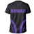 Hawaii Coat of Arms T Shirt Sport Style Version 2.0 Purple - Polynesian Pride