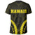 Hawaii Coat of Arms T Shirt Sport Style Version 2.0 Yellow - Polynesian Pride