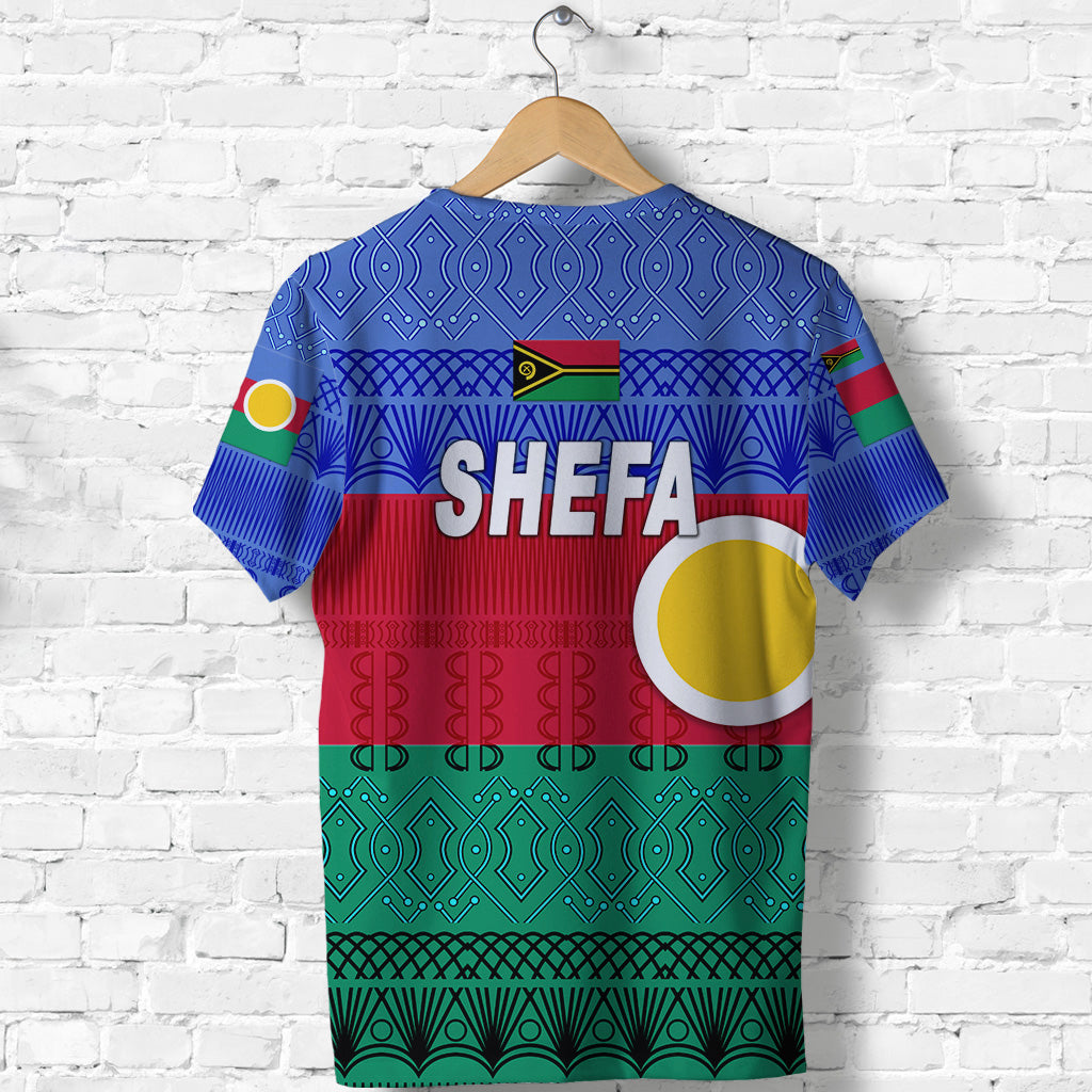 Shefa Province T Shirt Vanuatuan Pattern Traditional Style LT8 - Polynesian Pride