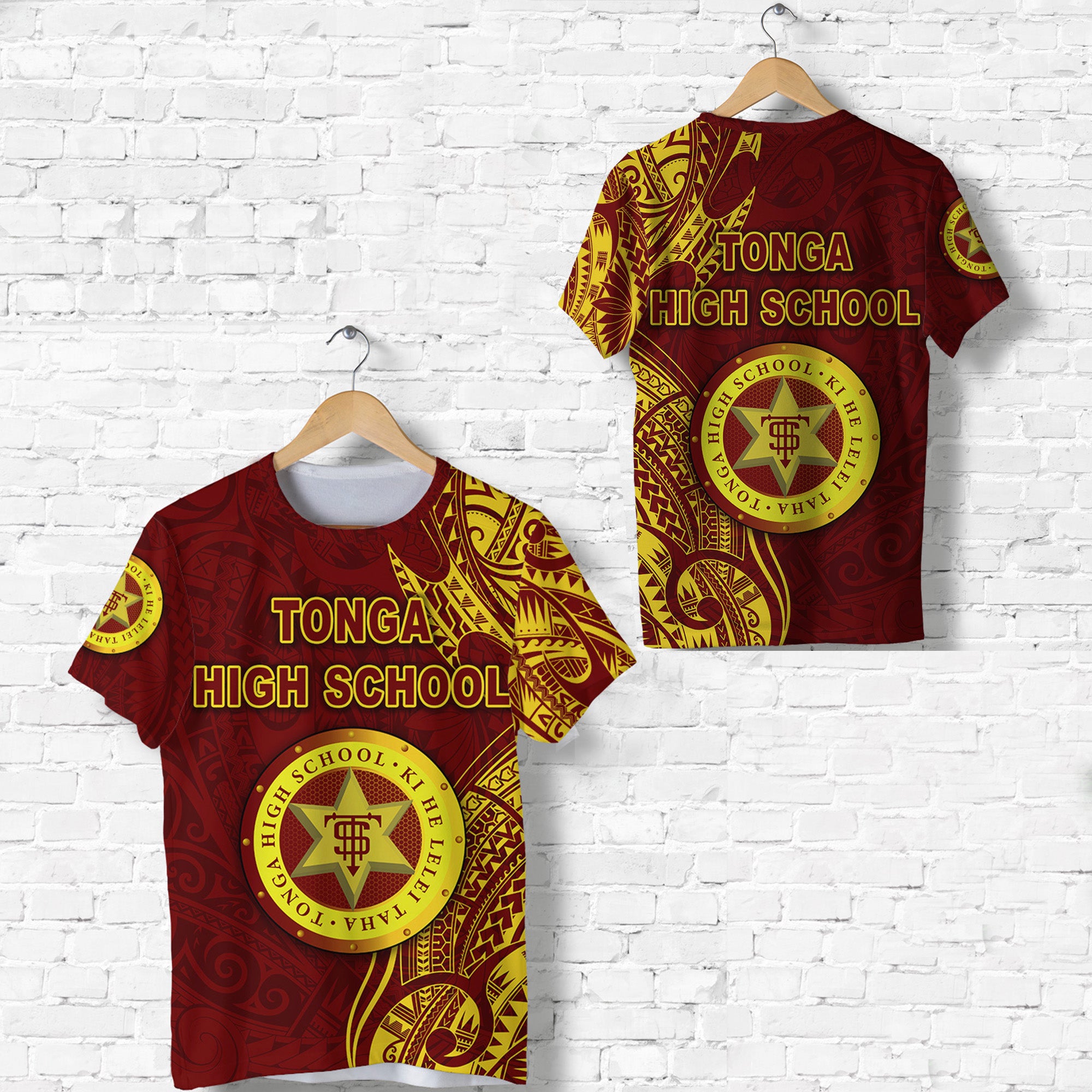 Tonga High School T Shirt Simple Vibes Maroon LT8 Unisex Maroon - Polynesian Pride