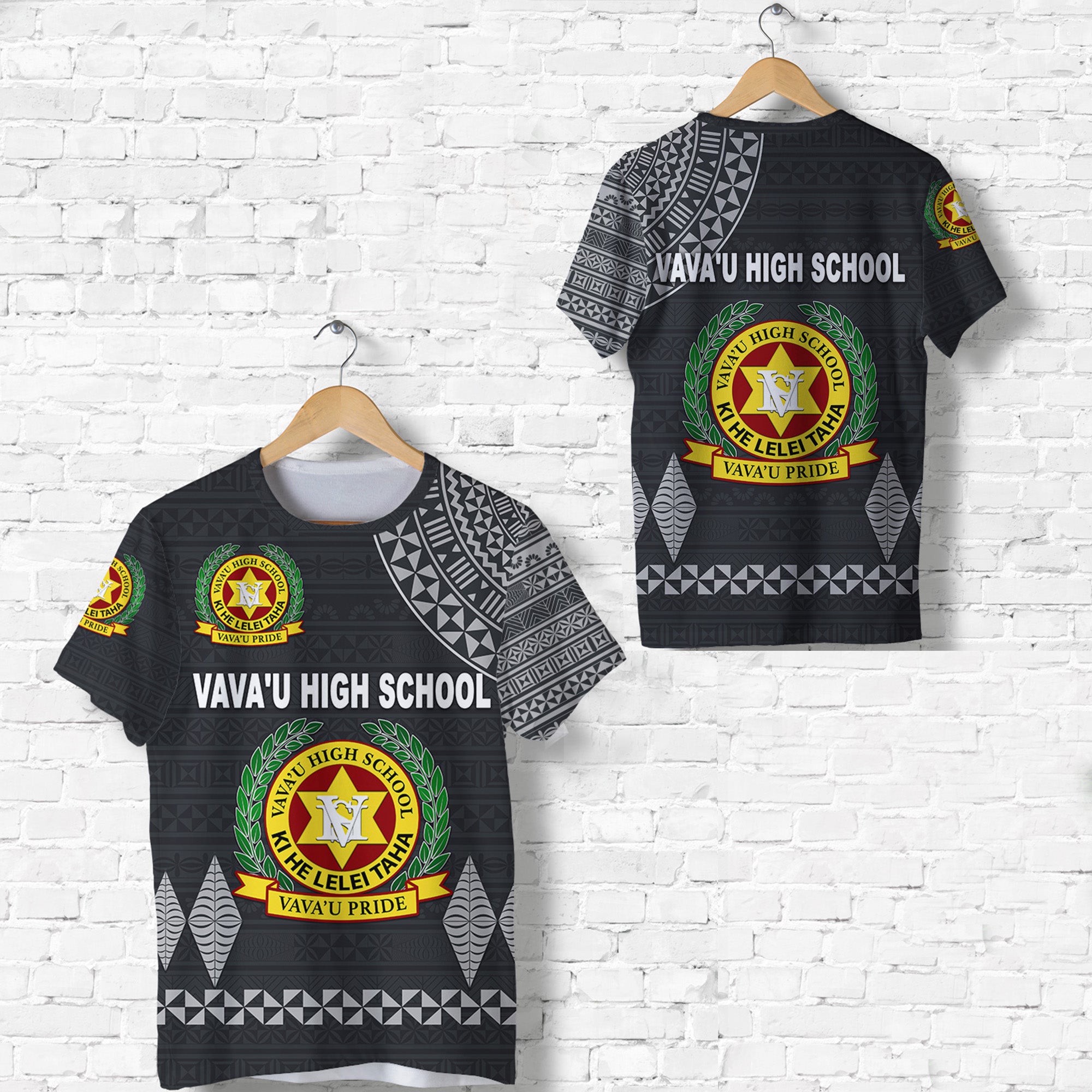 Tonga Vavau High School T Shirt Simple Style Dark Grey LT8 - Polynesian Pride