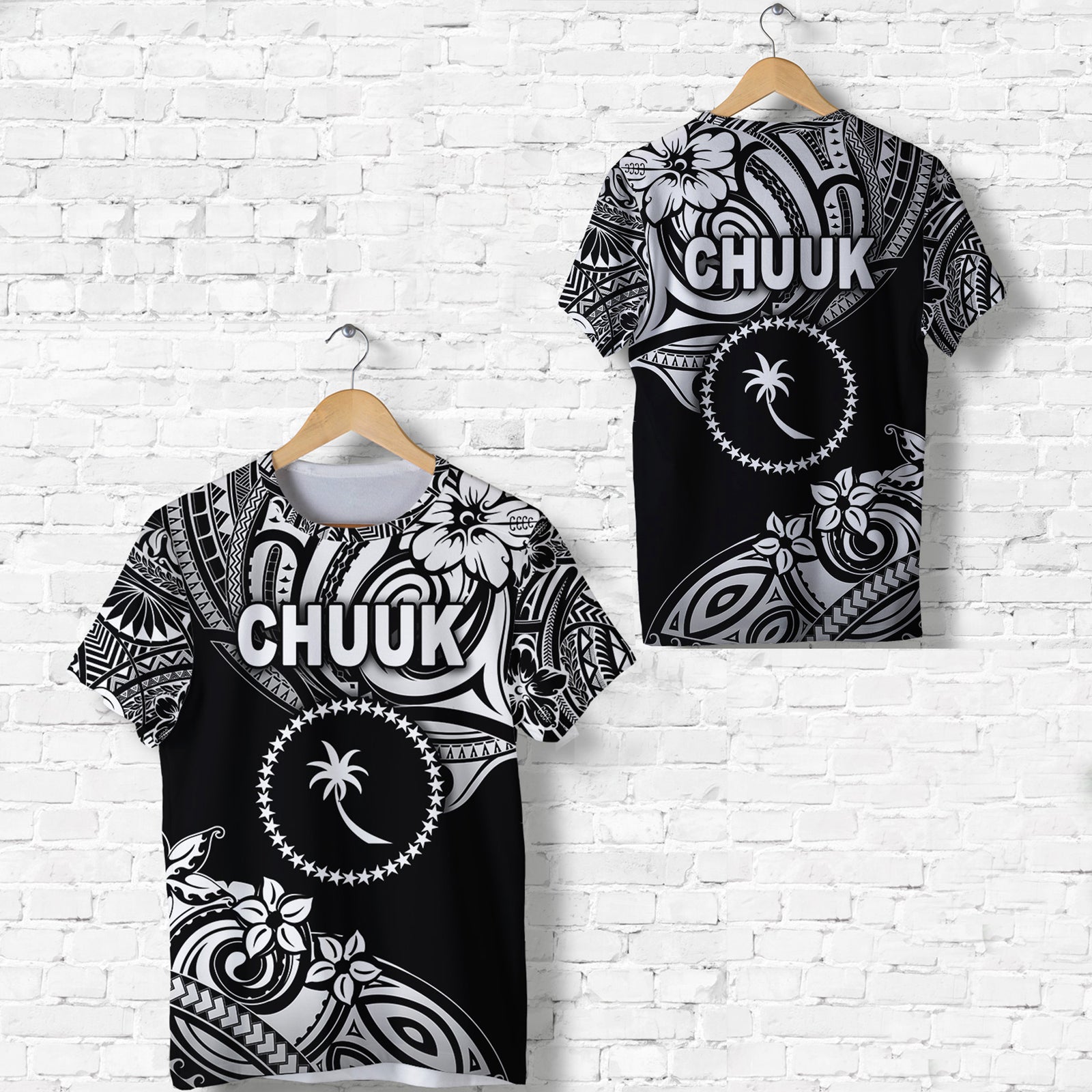 FSM Chuuk T Shirt Unique Vibes Black LT8 Unisex Black - Polynesian Pride