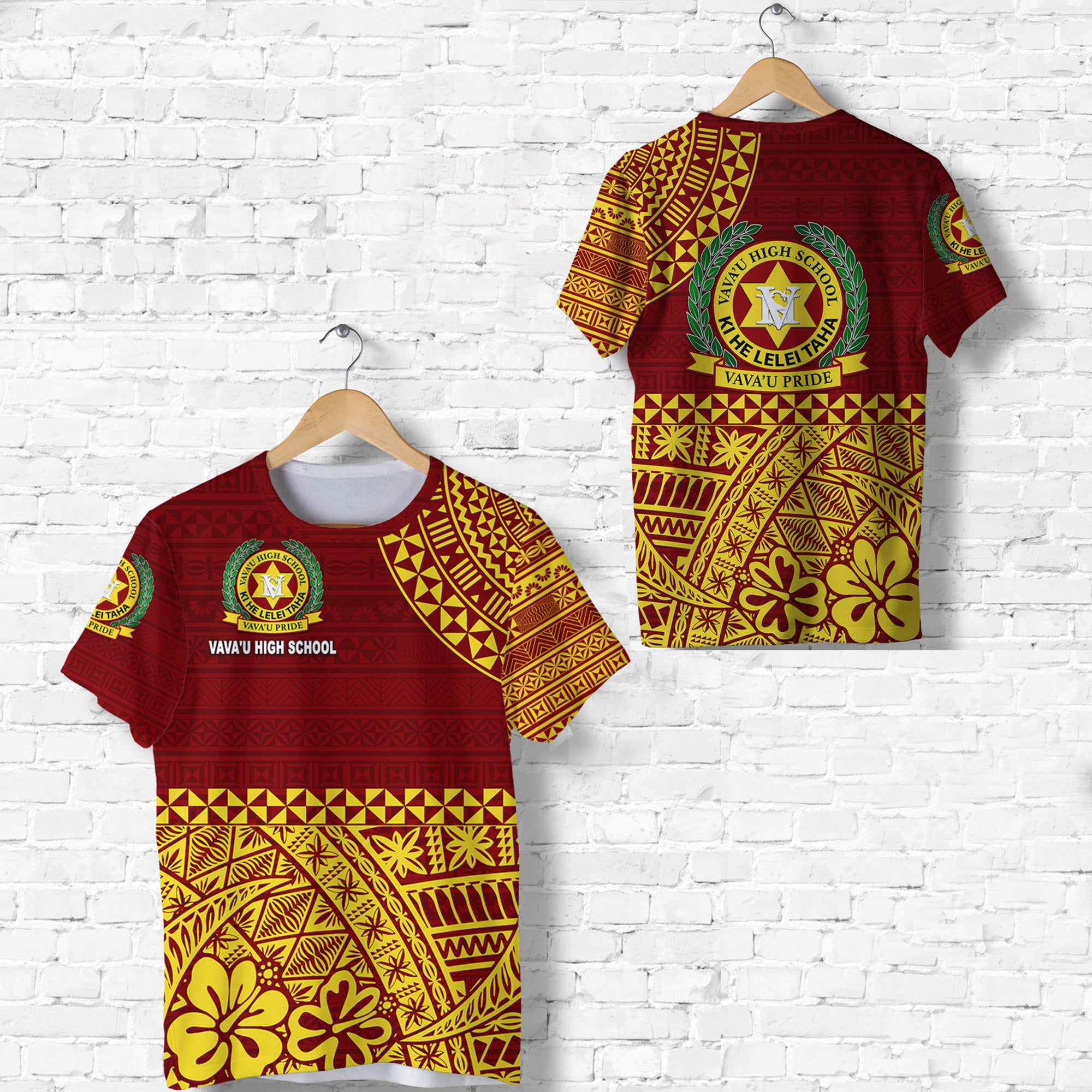 Tonga Vavau High School T Shirt Kupesi Vibes Maroon LT8 - Polynesian Pride