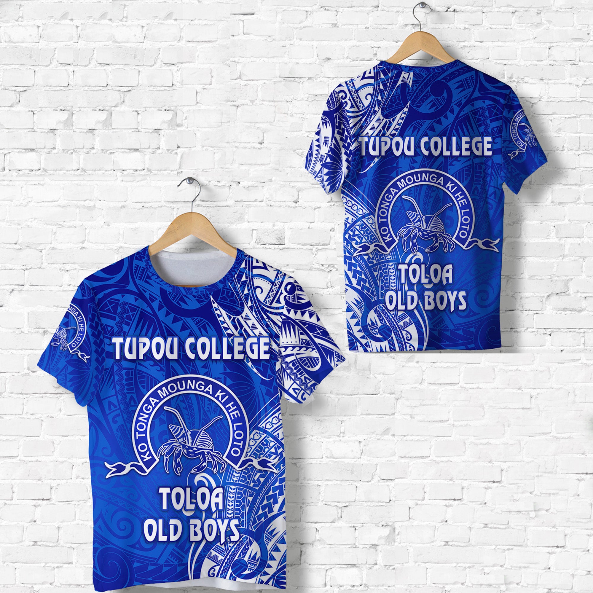 Tonga Tupou College T Shirt Toloa Old Boys Simple Vibes Blue LT8 Unisex Blue - Polynesian Pride