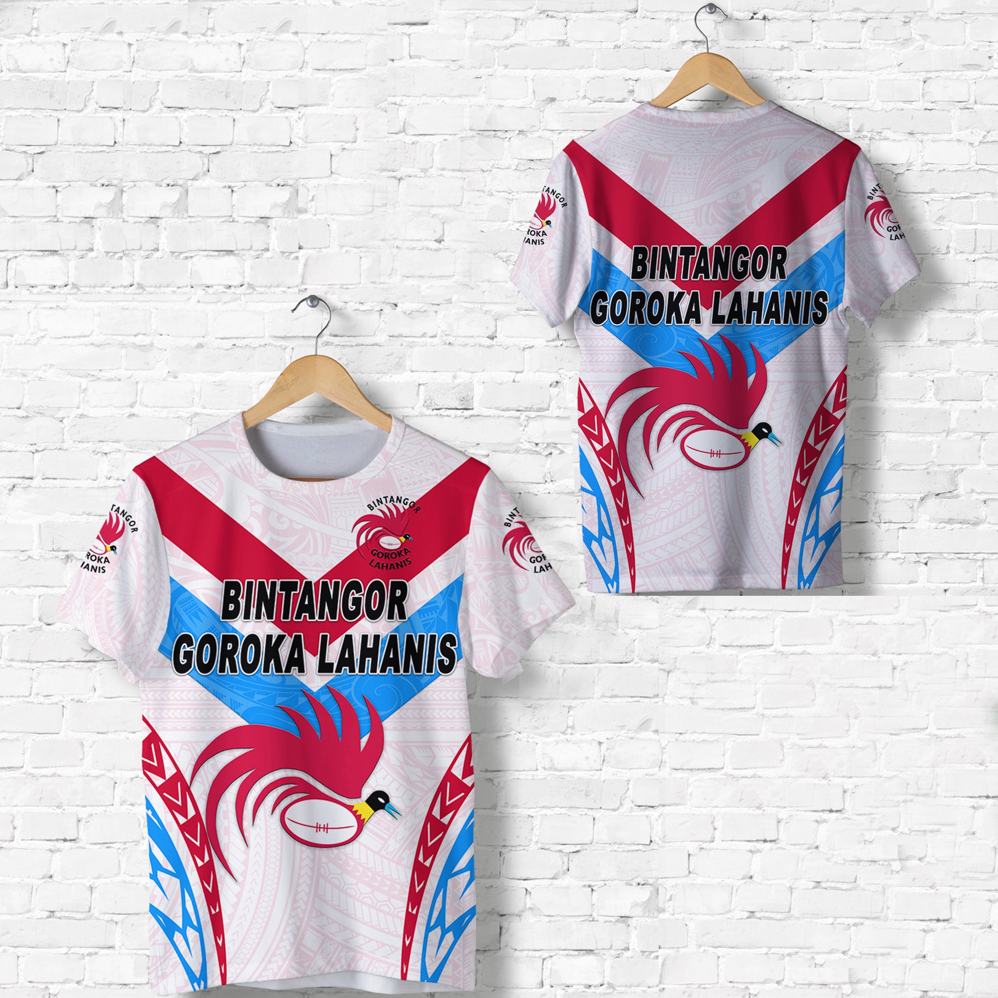 Papua New Guinea Bintangor Goroka Lahanis T Shirt Rugby Original Style White LT8 Unisex White - Polynesian Pride