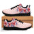 Hawaii Pink Hibiscus Falling Petals Sneakers - Glamour Style - AH - Polynesian Pride