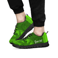 Polynesian Sneakers Polynesian Patterns Noctilucent Style LT16 Kid's Sneakers - Black Sole - Polynesian Pride