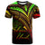 Solomon Islands T Shirt Reggae Color Cross Style Unisex Black - Polynesian Pride