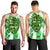 Hawaii Kalo Tie Dye Men's Tank Top - Refresh - AH Green - Polynesian Pride