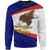 American Samoa Sweatshirt - American Samoa Polynesian Flag With Coat Of Arms Unisex Blue - Polynesian Pride