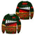 New Zealand Maori ANZAC Sweatshirt Poppy Vibes - Green LT8 Unisex Green - Polynesian Pride