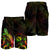 Hawaii Polynesian Men's Shorts - Turtle With Blooming Hibiscus Reggae - Polynesian Pride