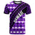 Hawaii T Shirt Purple Hawaiian Tribal Seamless Pattern Unisex Purple - Polynesian Pride