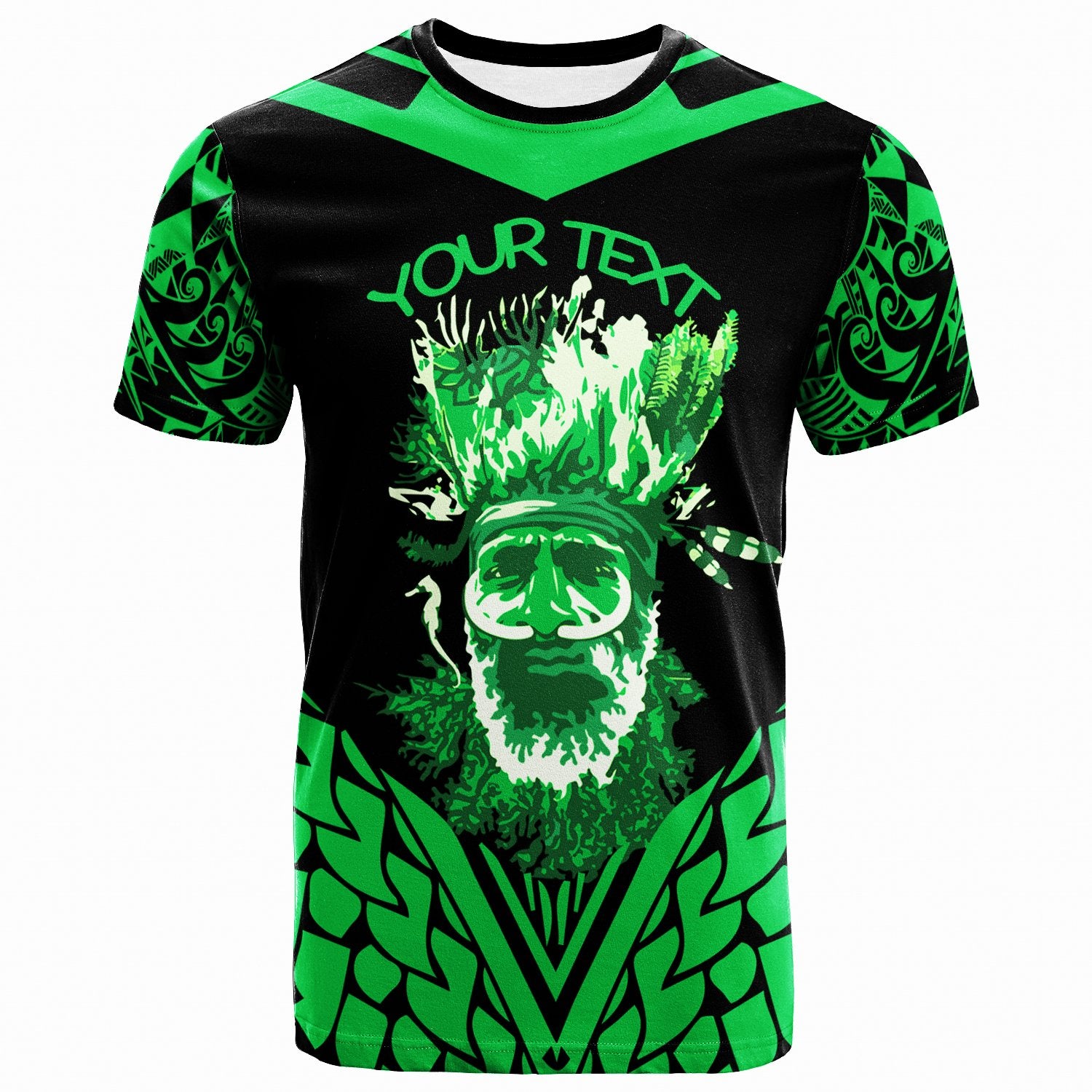 Chuuk Custom T Shirt Aquaman Green Color Unisex Green - Polynesian Pride