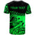 Samoa Custom T Shirt Dynamic Sport Style Green Neon Color - Polynesian Pride