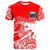 Samoa Custom T Shirt Dynamic Sport Style Red White Color Unisex Red - Polynesian Pride