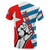 Custom Free West Papua T Shirt Clenched Hands Flag LT6 - Polynesian Pride