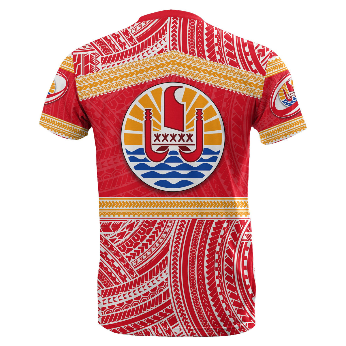 Tahiti Rugby Polynesian Patterns T Shirt - Polynesian Pride
