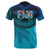 Fiji Rugby Polynesian T Shirt Blue - Polynesian Pride