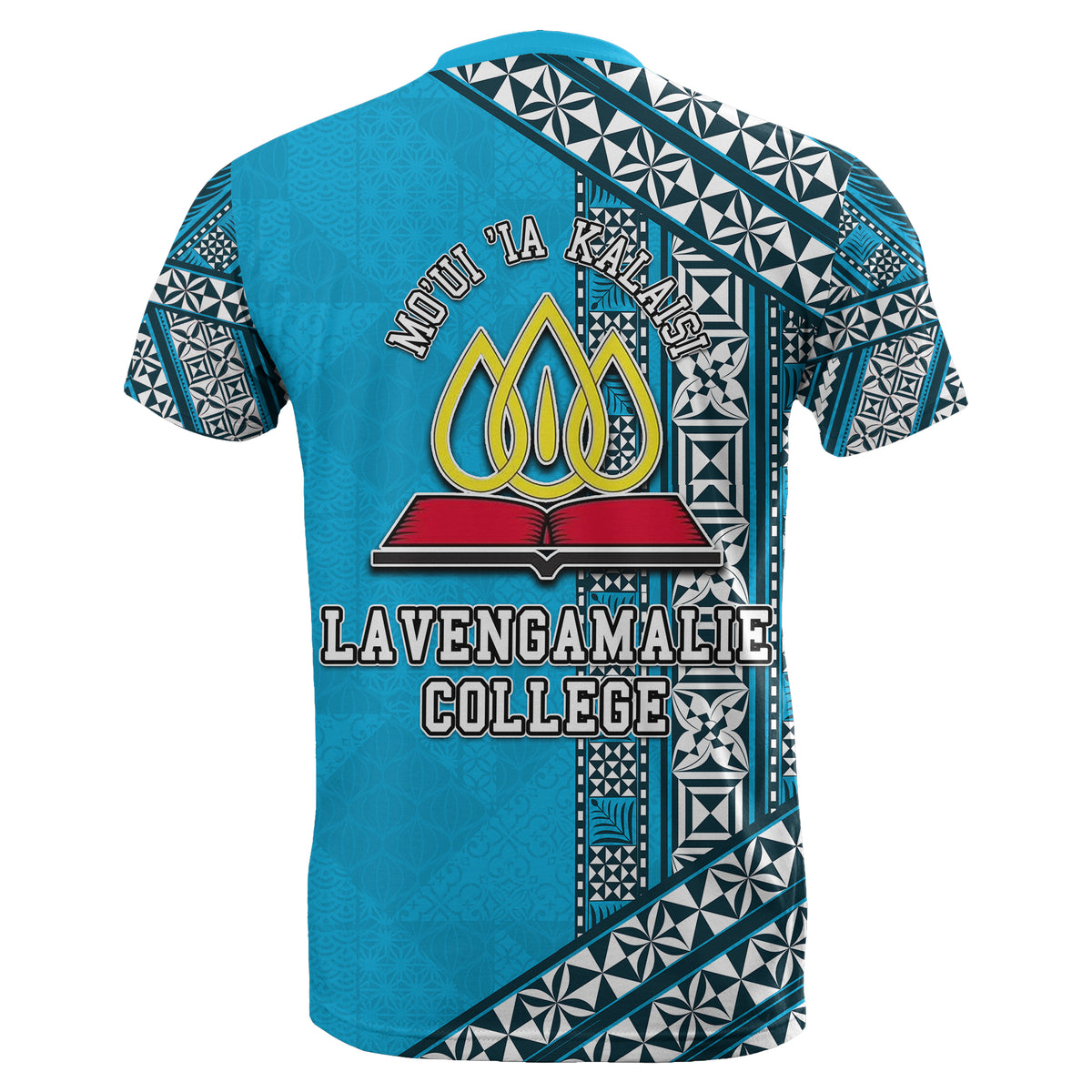 Lavengamalie College T Shirt Tonga Patterns Style LT6 - Polynesian Pride