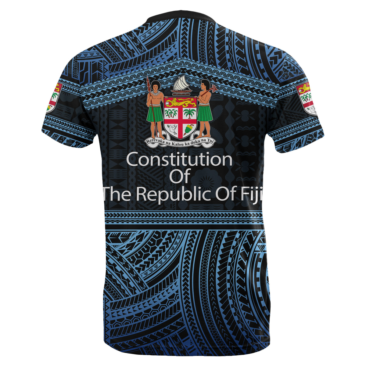 Fiji Constitution Day Polynesian Patterns T Shirt LT6 - Polynesian Pride