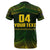 Custom Cook Islands Rugby Polynesian Patterns T Shirt - Polynesian Pride