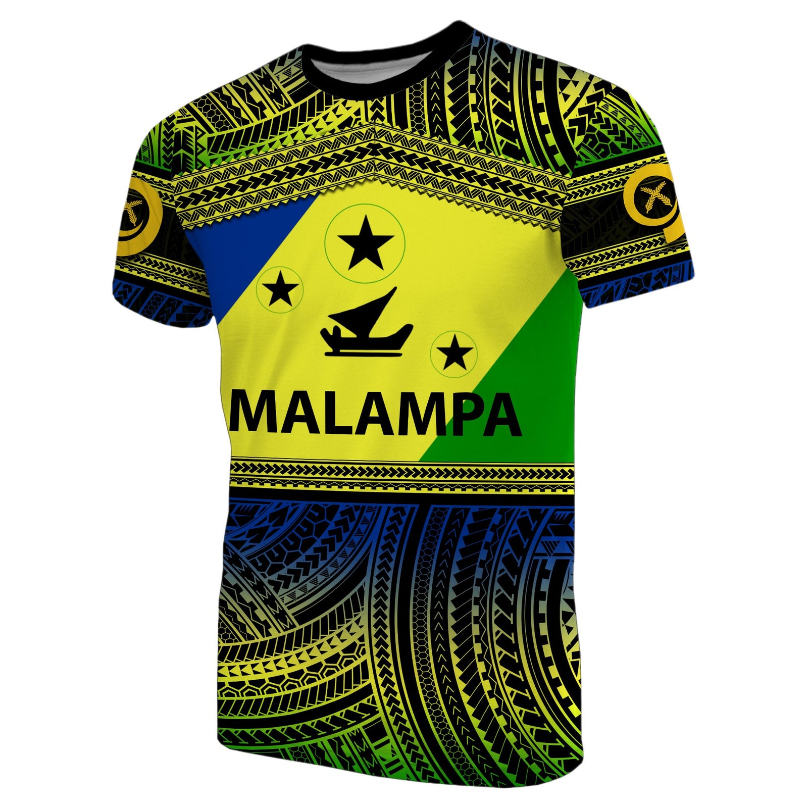 Malampa Day T Shirt Of Vanuatu Polynesian Patterns LT6 Yellow - Polynesian Pride