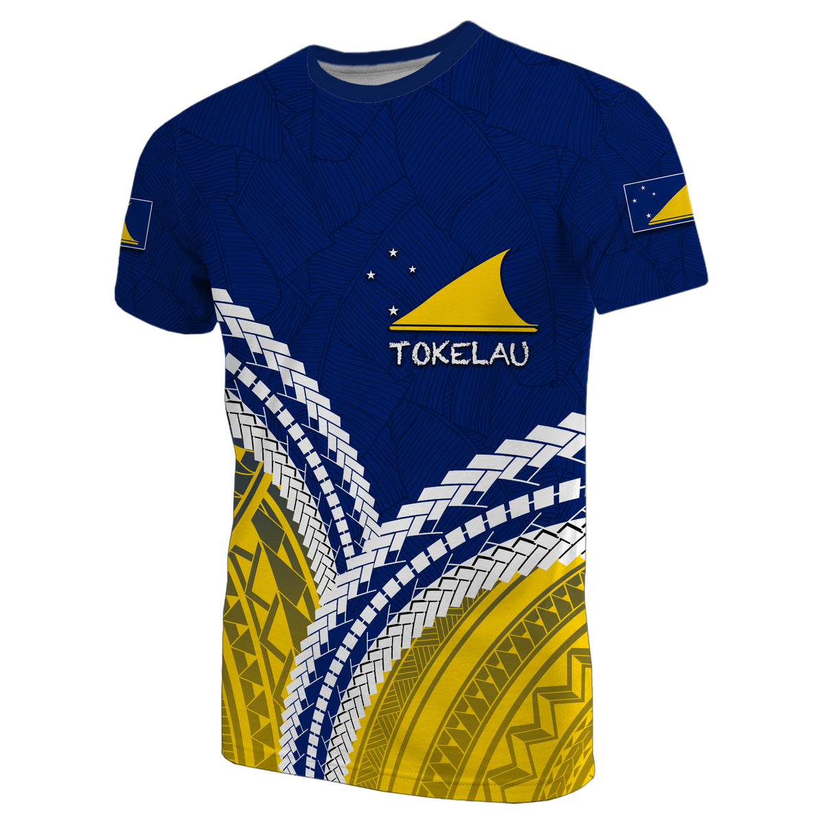 Custom Tokelau T Shirt LT6 Blue - Polynesian Pride
