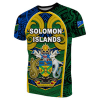 Custom Solomon Islands Independence 43rd T Shirt LT6 Blue - Polynesian Pride