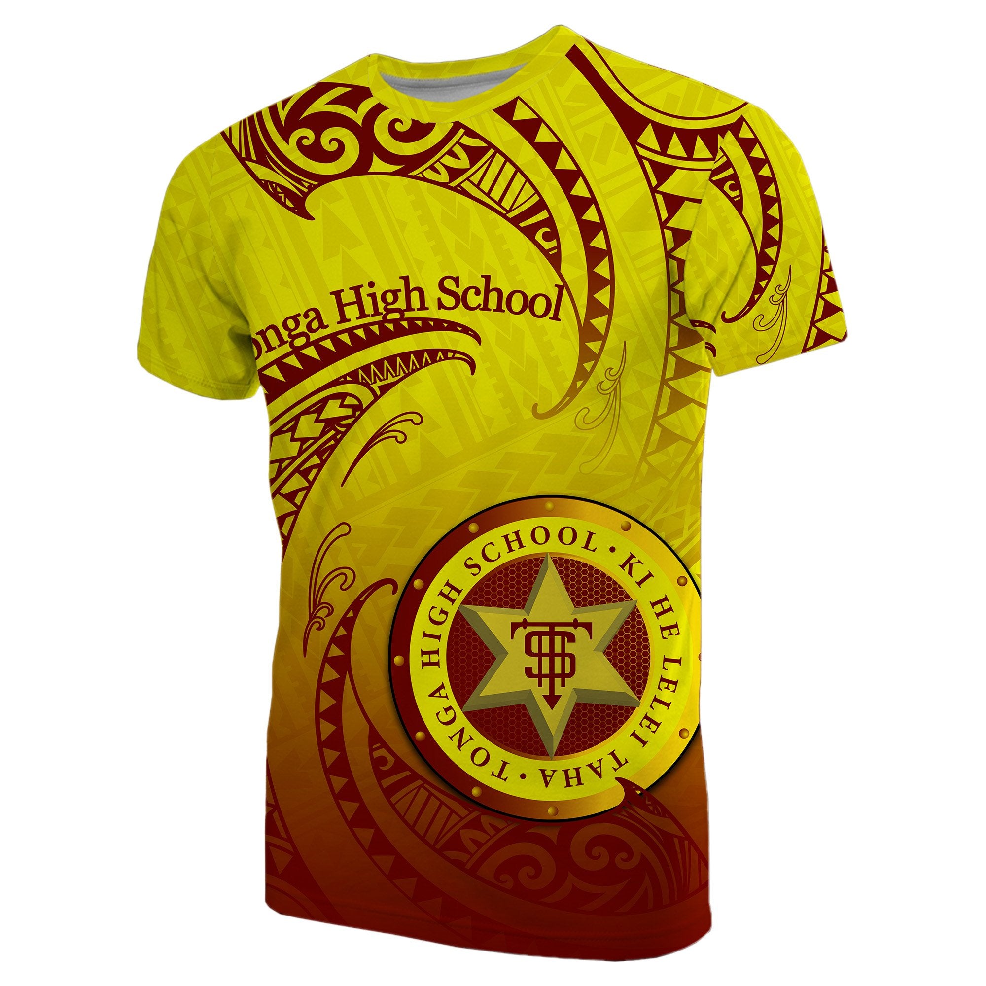 Tonga High School T Shirt Special Polynesian No.2 Unisex Yellow - Polynesian Pride