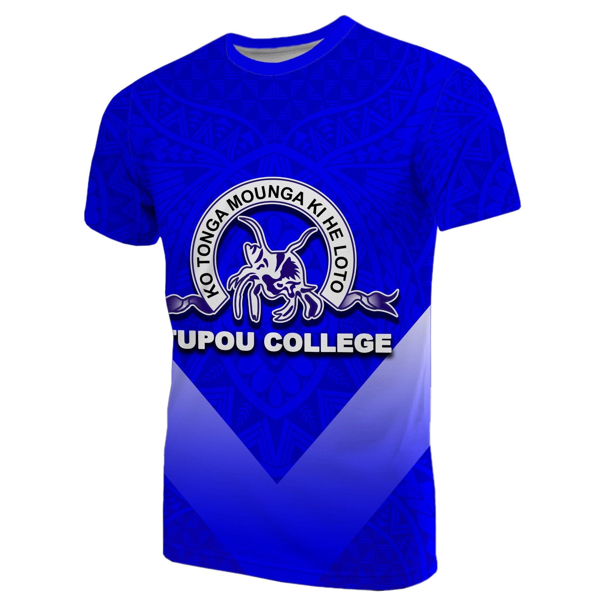 Tupou College Toloa T Shirt Polynesian Style Unisex Blue - Polynesian Pride