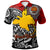 Papua New Guinea Polo Shirt Custom Emblem Of Papua New Guinea With Polynesian Patterns Polo Shirt - Polynesian Pride