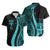 Fiji Short Sleeve Shirts - Turquoise Polynesian Tentacle Tribal Pattern Unisex Turquoise - Polynesian Pride