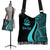 Vanuatu Custom Personalised Boho Handbag - Turquoise Polynesian Tentacle Tribal Pattern - Polynesian Pride