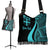 Fiji Custom Personalised Boho Handbag - Turquoise Polynesian Tentacle Tribal Pattern - Polynesian Pride