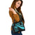 Hawaii Shoulder Handbag - Turquoise Polynesian Tentacle Tribal Pattern - Polynesian Pride