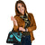 Nauru Custom Personalised Shoulder Handbag - Turquoise Polynesian Tentacle Tribal Pattern - Polynesian Pride