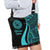 American Samoa Boho Handbag - Turquoise Polynesian Tentacle Tribal Pattern - Polynesian Pride