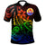 Tahiti Polo Shirt The Flow Of The Ocean Rainbow Color Unisex Rainbow - Polynesian Pride